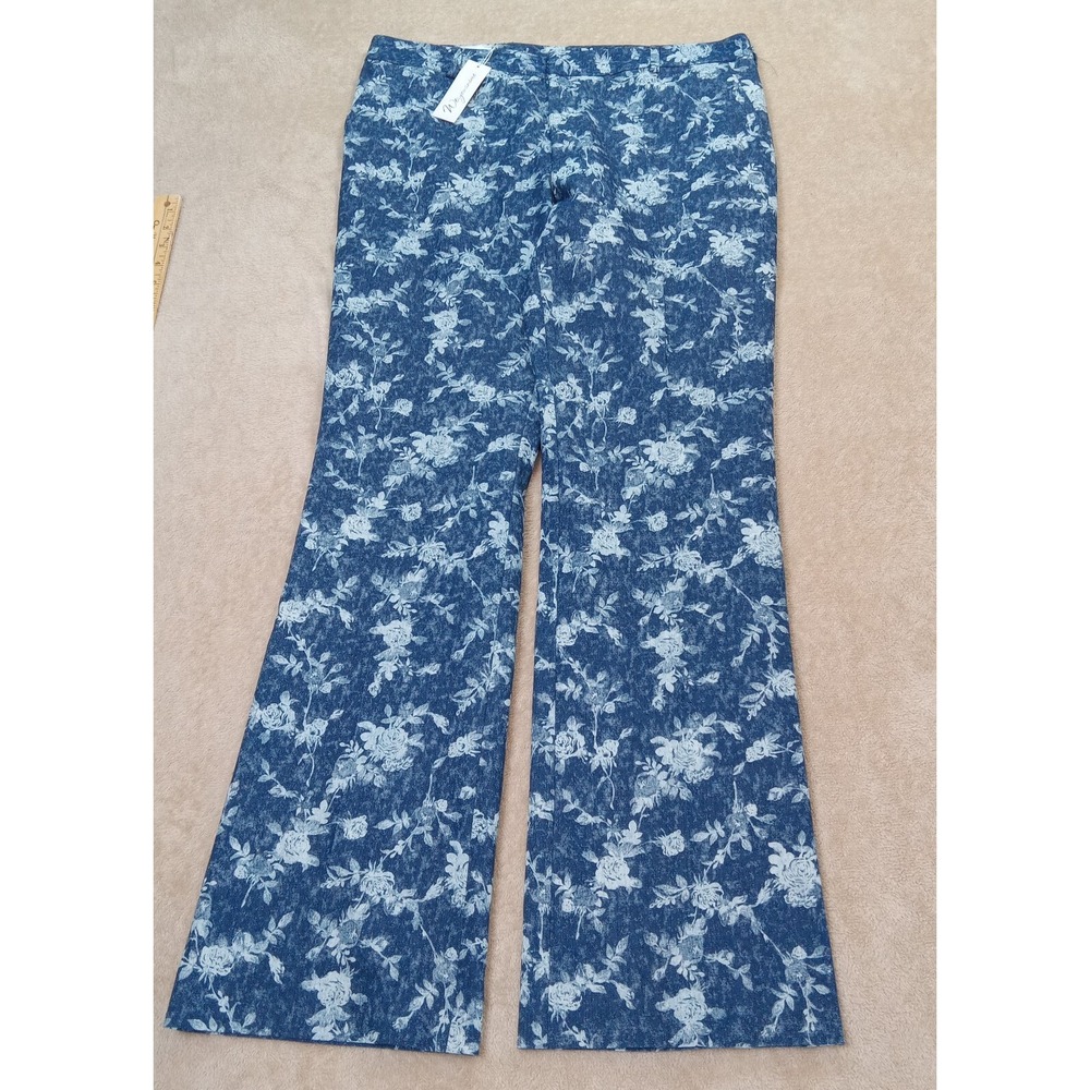 We. You and Me Women's‎ NWT Laura Pant Size 14 Blue Floral